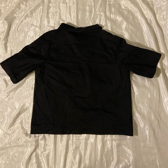 Black Button-up Blouse - Picture 3 of 3